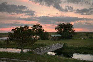 Loxahatchee-Florida-Structure-with-a-metal-roof-at-sunset
